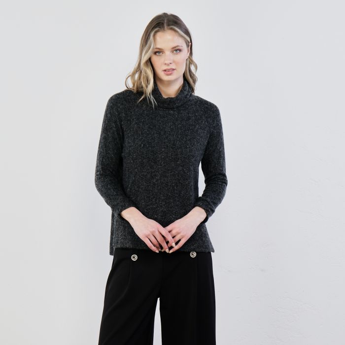 Maglia grigia modello lupetto