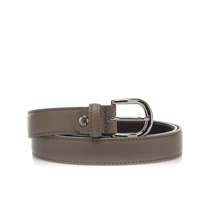 Cintura beige da donna in pelle