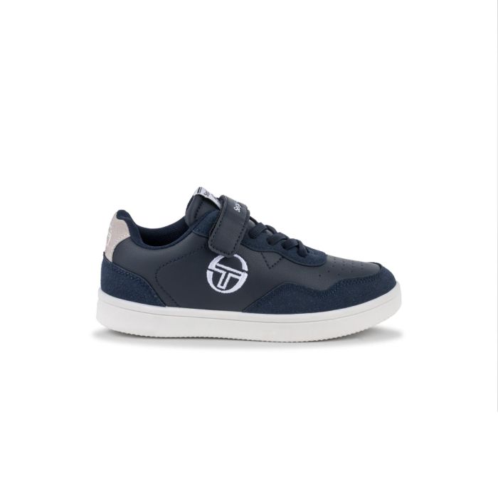 Sneakers basket blu da bambino con velcro