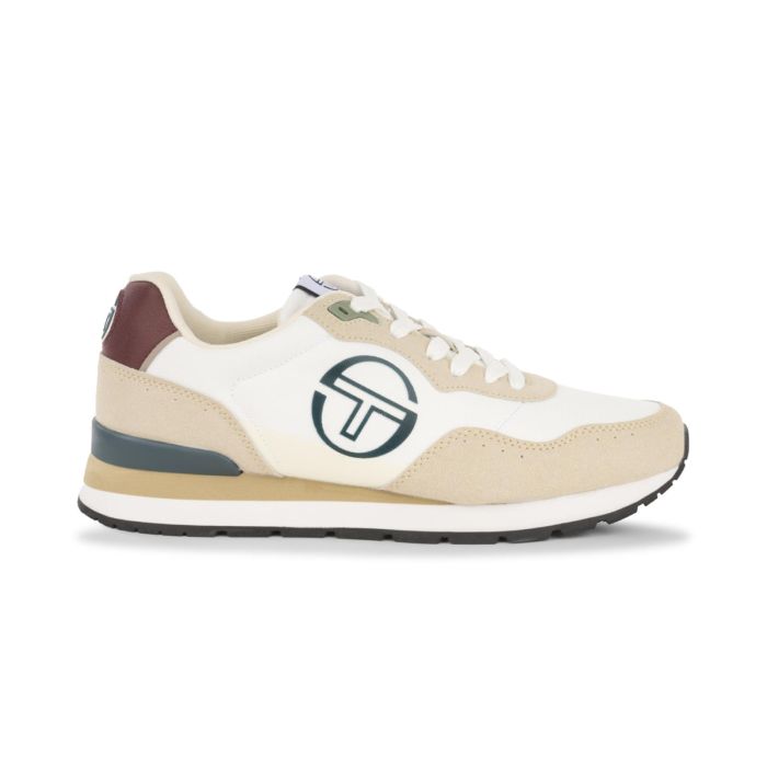 Sneakers beige da uomo con dettagli effetto scamosciato Sergio Tacchini