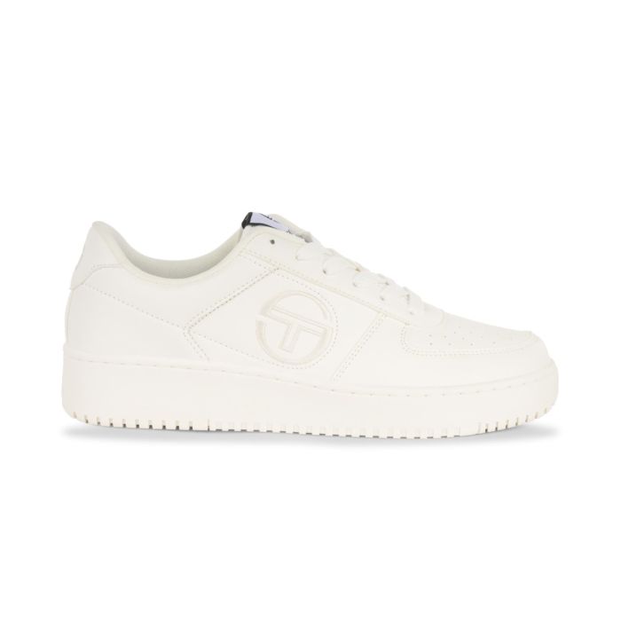 Sneakers basket bianche da uomo con logo laterale Sergio Tacchini