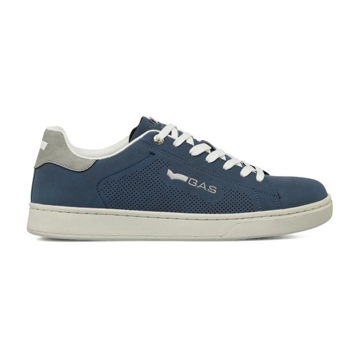 Sneakers blu Gas da uomo con logo ricamato