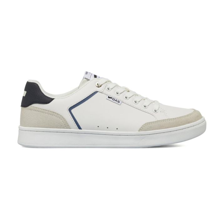 Sneakers Gas bianche da uomo con dettagli a contrasto e lacci