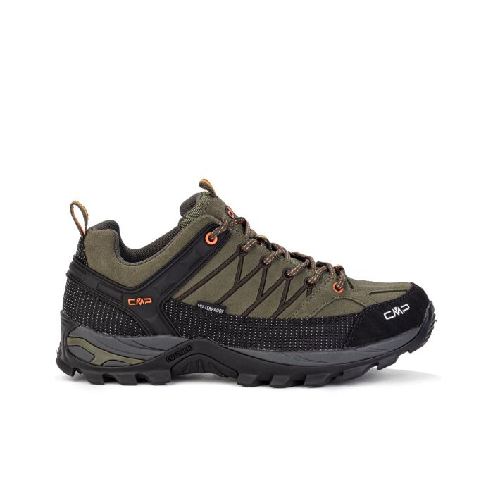 Scarponcini trekking verdi da uomo con lacci