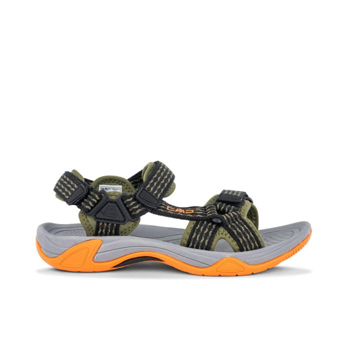 Sandali trekking verdi da ragazzo con strappi