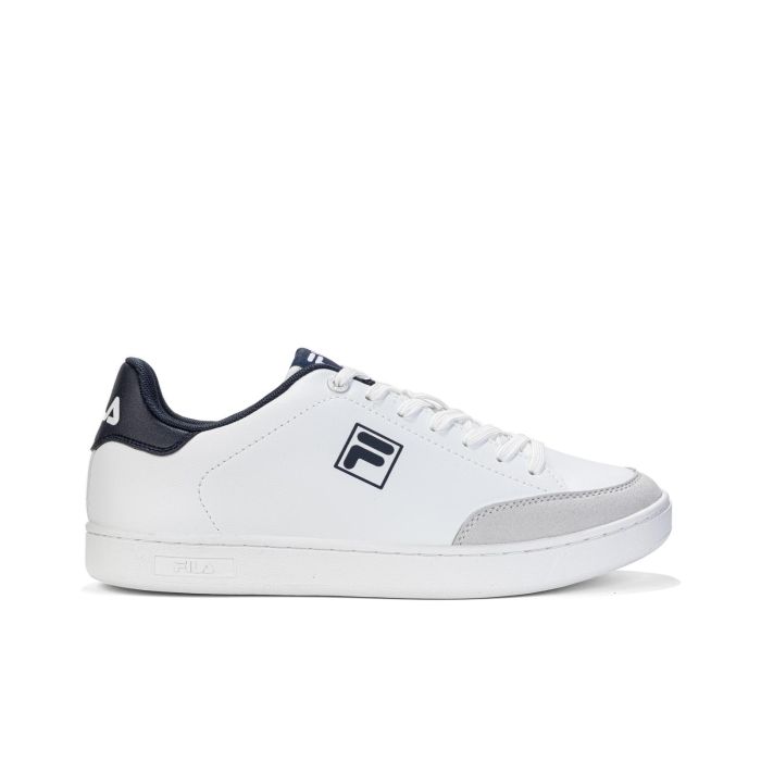 Sneakers tennis bianche da uomo con logo