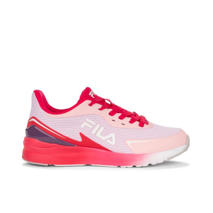 Sneakers palestra rosa da ragazza con maxi logo laterale