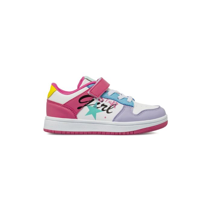Sneakers rosa Alesya Girl da bambina con disegno laterale