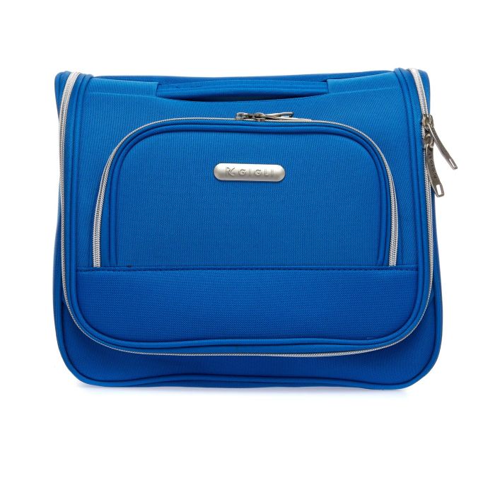 Beauty case blu misura piccola con zip