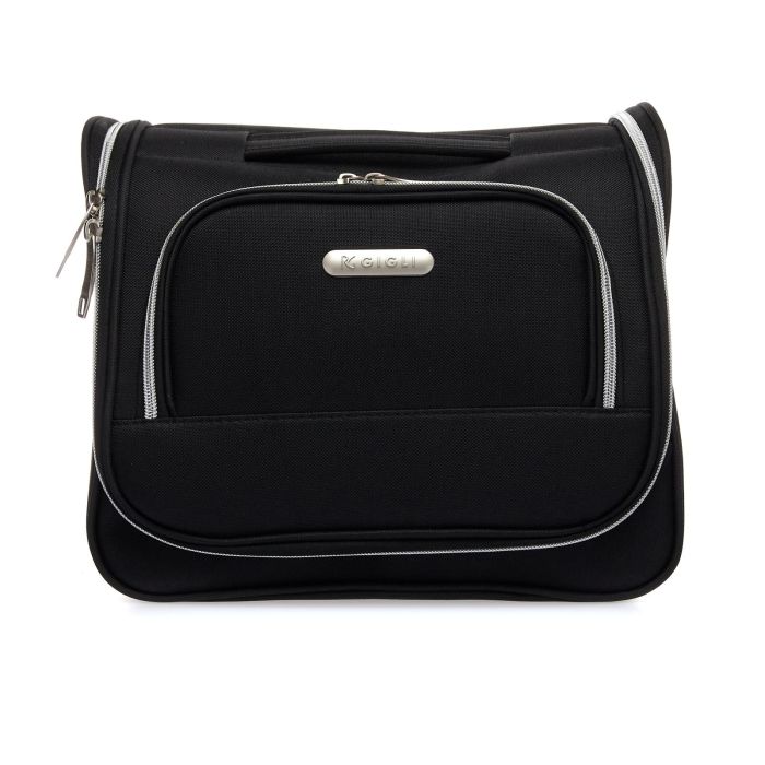 Beauty case nero misura piccola con zip
