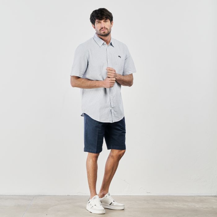 Shorts blu con tasche