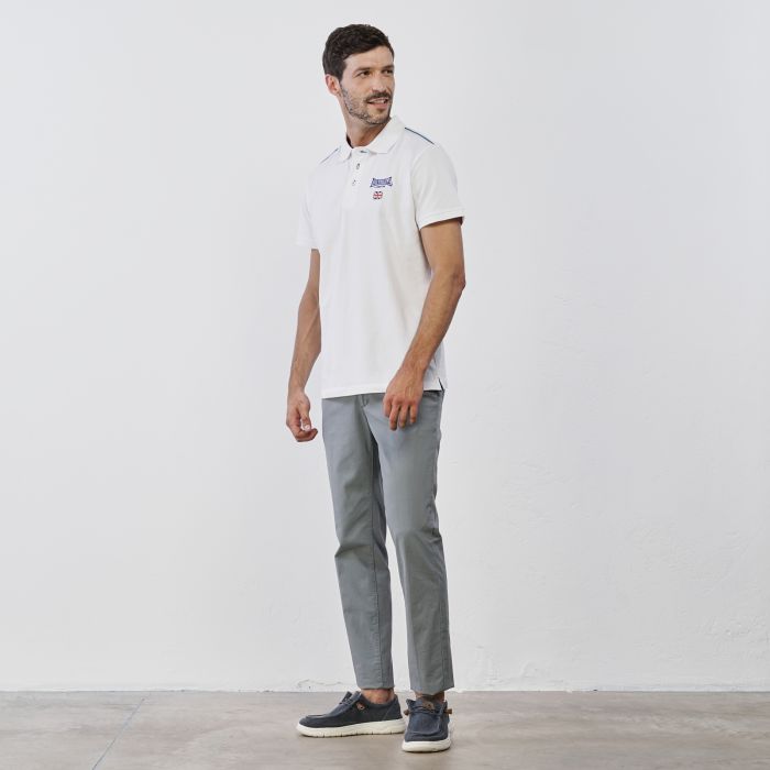 Pantaloni lunghi grigi da uomo in cotone