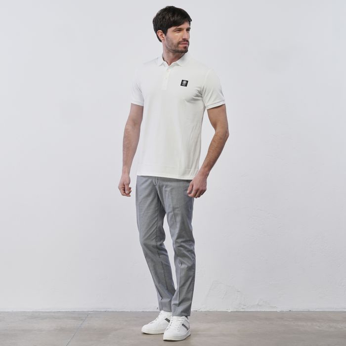 Pantaloni lunghi grigi Koxo da uomo in micro fantasia