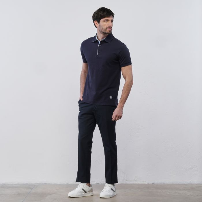 Pantaloni lunghi blu scuro Koxo da uomo in cotone