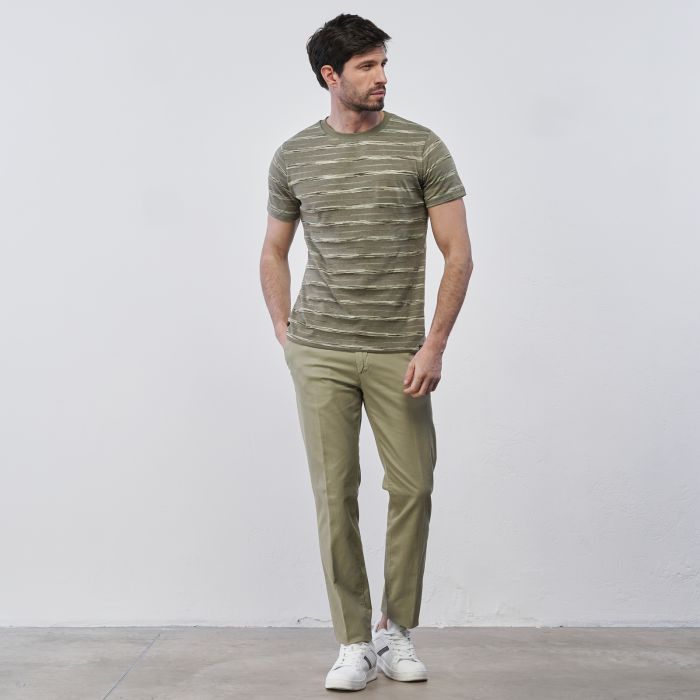 Pantaloni lunghi verdi Koxo da uomo in cotone