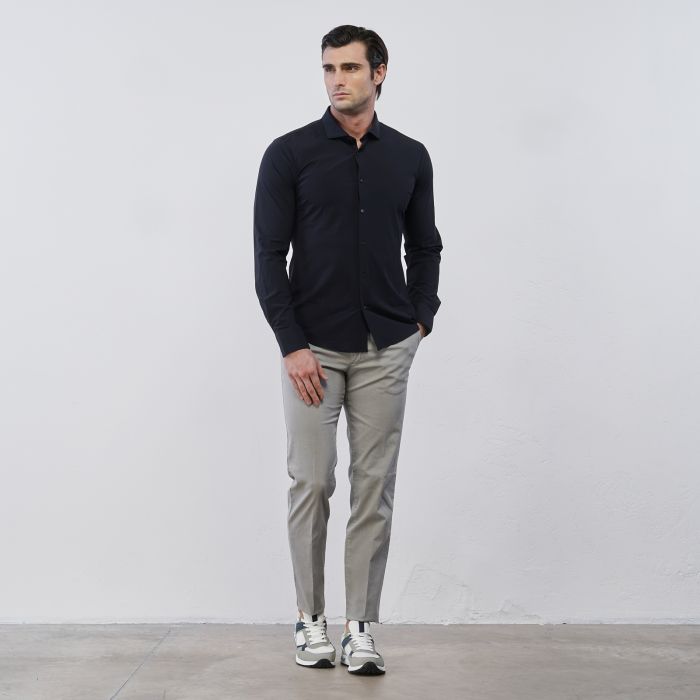 Pantaloni lunghi grigi Koxo da uomo in cotone con tasche