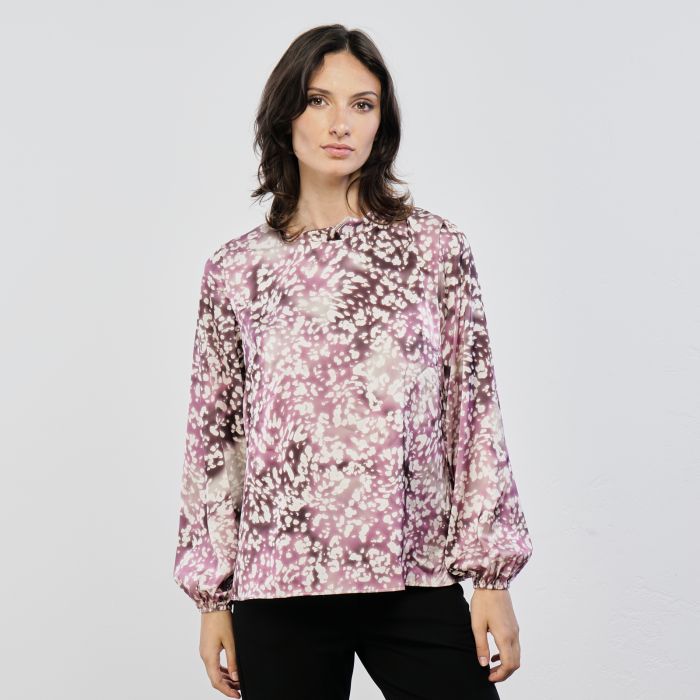 Blusa viola a fantasia