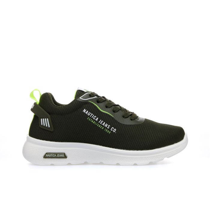 Sneakers verdi con logo laterale