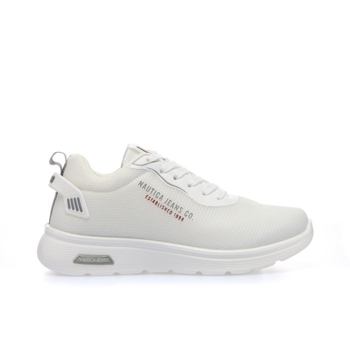 Sneakers bianche con logo laterale