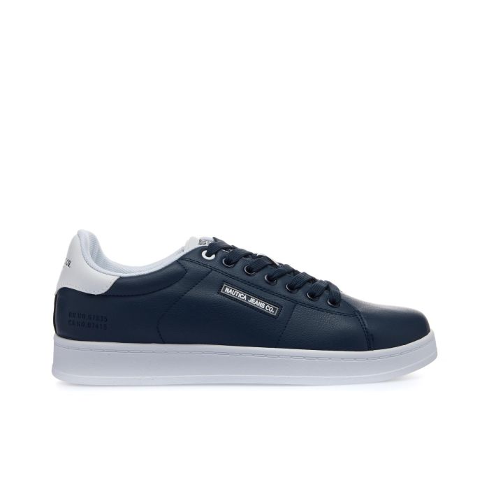 Sneakers blu da uomo con logo laterale