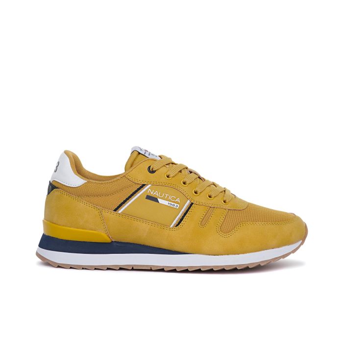 Sneakers gialle con logo laterale