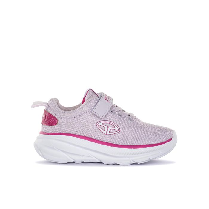 Sneakers rosa da bambina con suola chunky