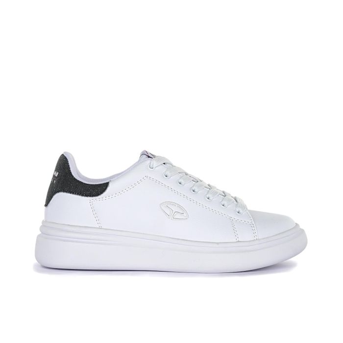 Sneakers bianche con logo laterale