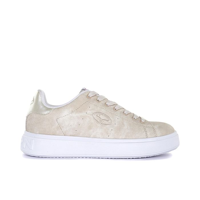 Sneakers beige da donna con dettaglio cangiante