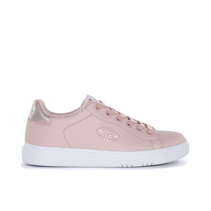 Sneakers rosa con logo laterale