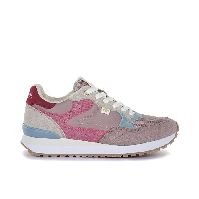 Sneakers rosa da donna con lacci