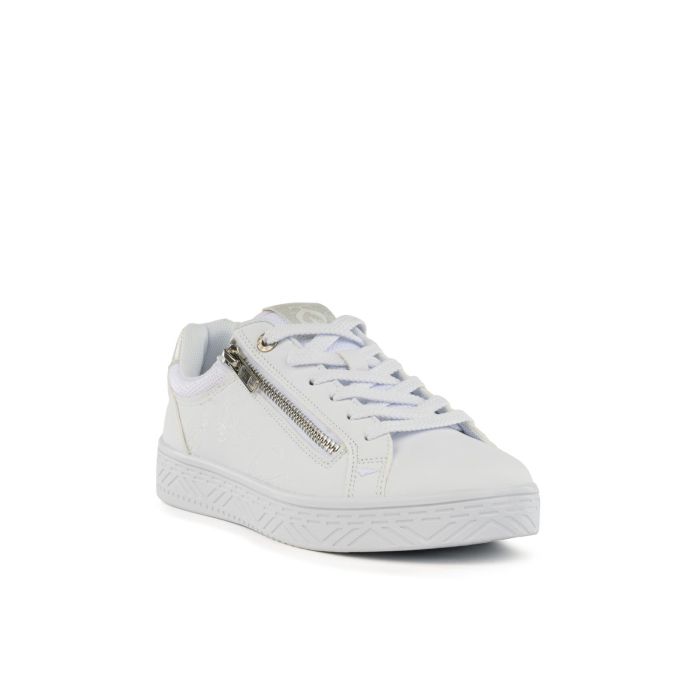 Keys Sneakers Cuoio con Lacci e Zip Laterale da Donna