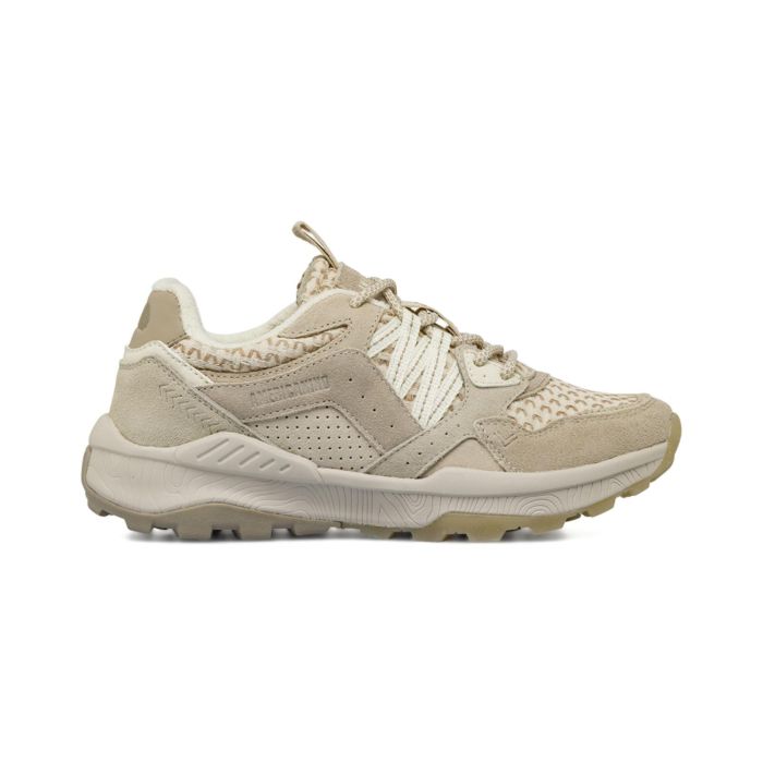 Sneakers beige Americanino da donna con suola chunky carrarmato e lacci