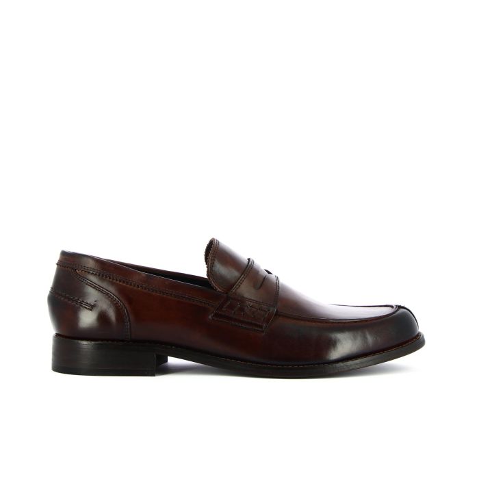 Mocassini marroni in pelle