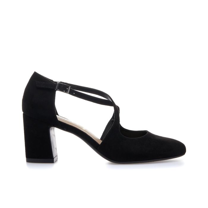 Decolletè nere con cinturini a incrocio