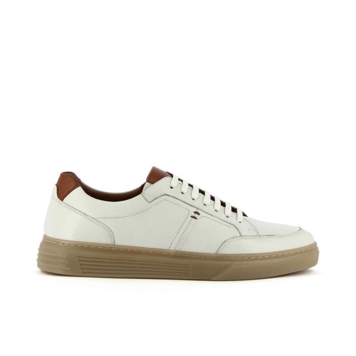 Sneakers marroni in pelle