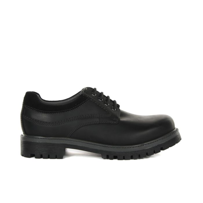 Stringate casual marroni in pelle