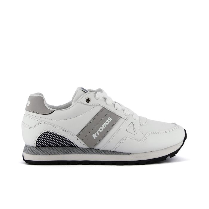 Sneakers donna bianche da palestra con lacci e logo