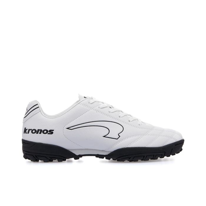 Scarpe da calcio bianche con maxi logo da uomo