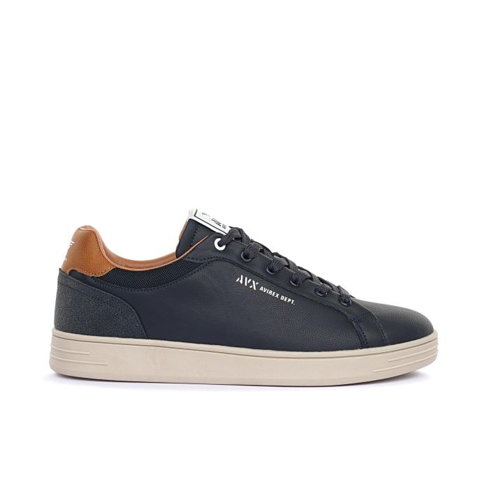 Sneakers blu con logo