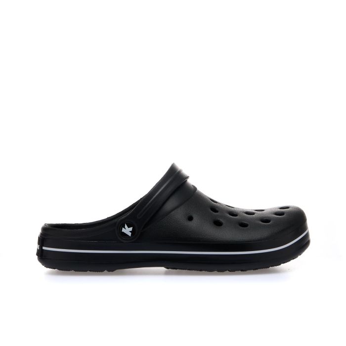 Ciabatte uomo nere chiuse in gomma da mare