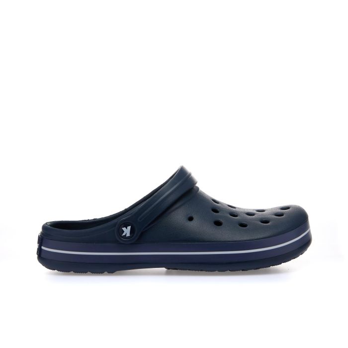 Ciabatte uomo blu chiuse in gomma da mare