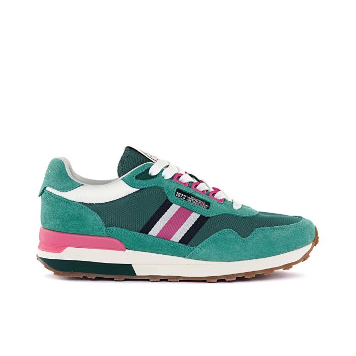 Sneakers verdi da donna con logo laterale