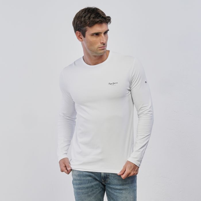 Maglia bianca da uomo con scritta logo