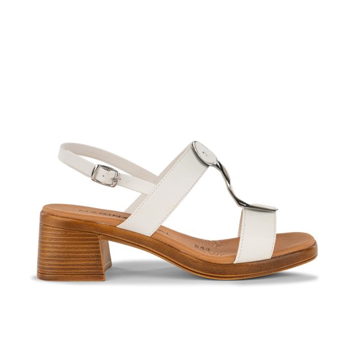 Sandali con tacco bianchi da donna