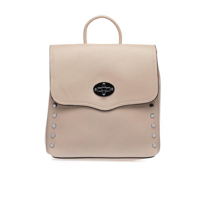 Zainetto rosa con borchie