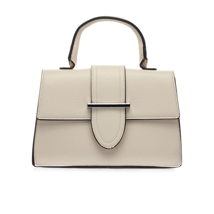 Borsetta beige con fibbia