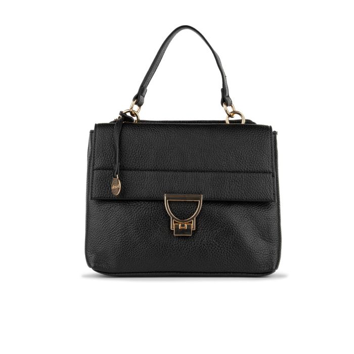 Borsa nera da donna con ciondolo