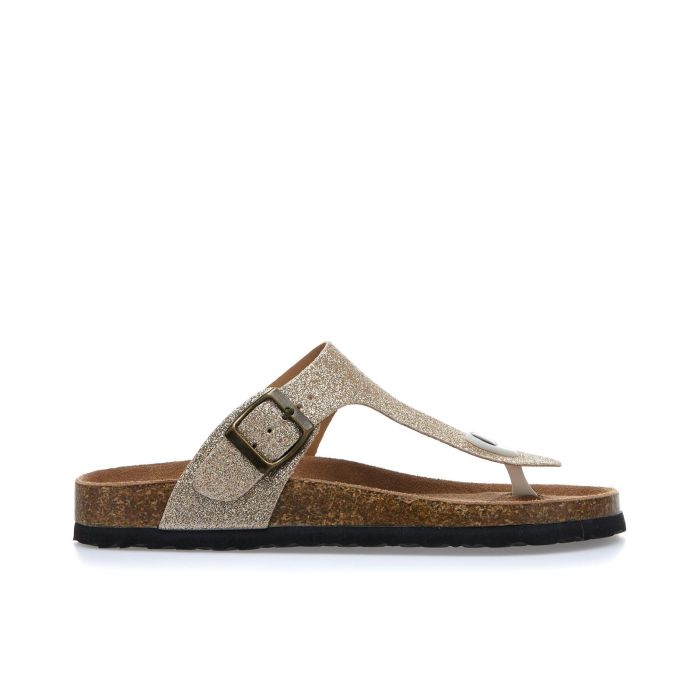 Shhyy Sandali Infradito In Pelle Morbida Con Plantare In Sughero - Regolabili, Confortevoli, Colore B, EU39