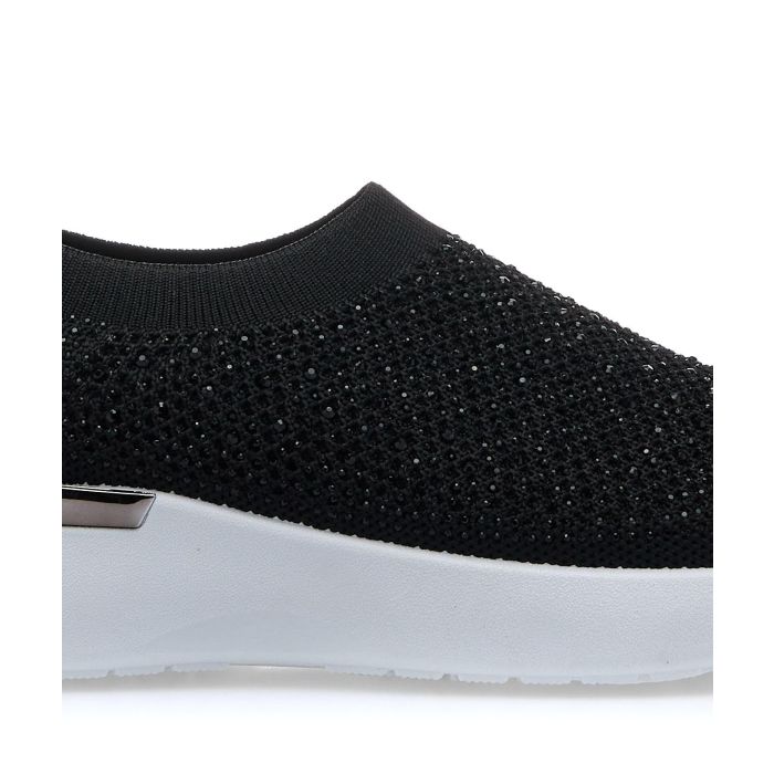 Scarpe Da Donna Con Plateau E Strass – Mocassini Ortopedici Eleganti, Senza Lacci, Comodi Per Camminare E Feste