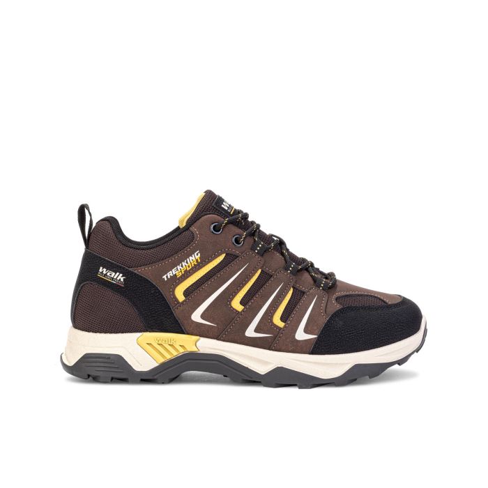 Scarponcini trekking marroni da uomo con lacci